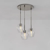 Sculptural 3-Light Faceted Chandelier | West Elm