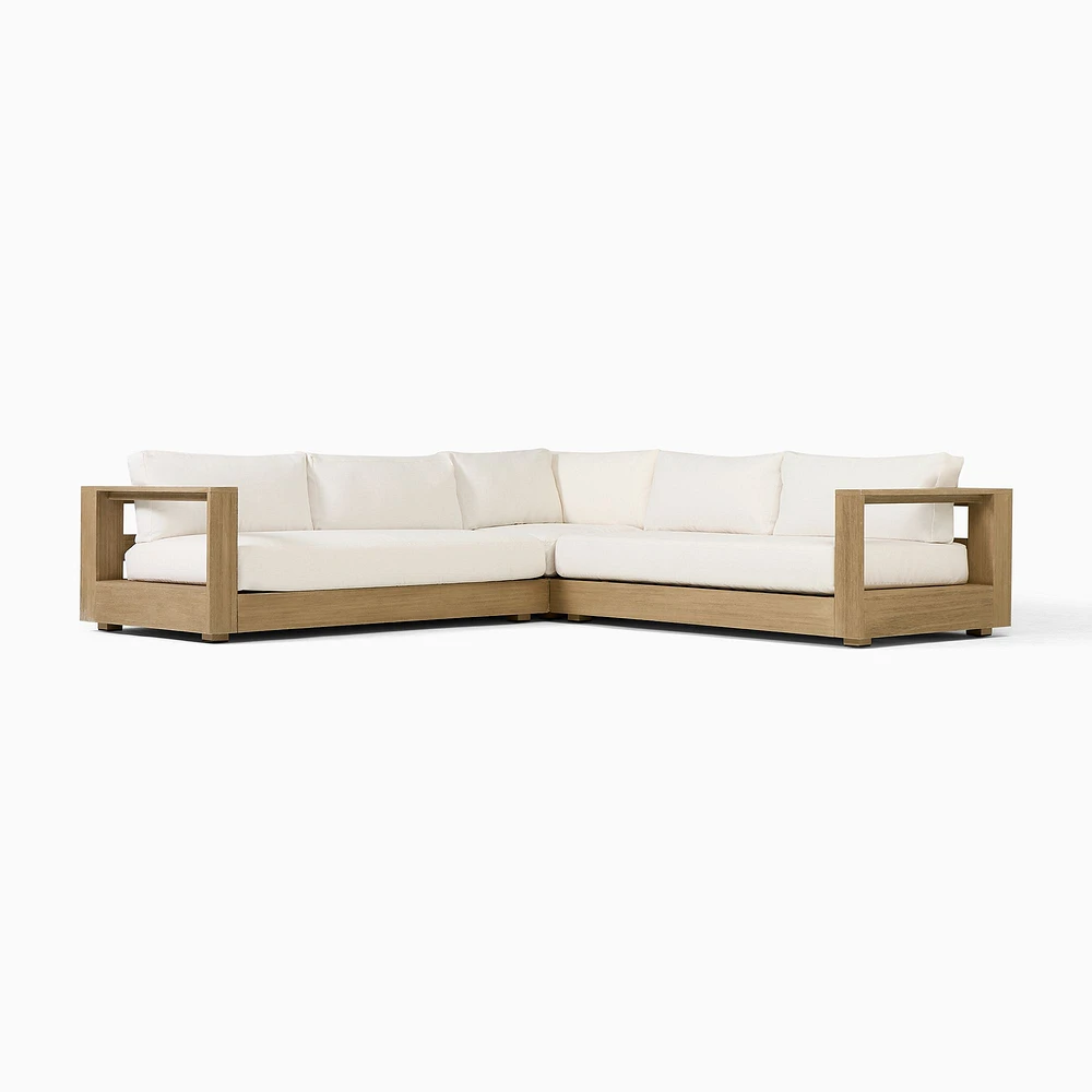 Telluride Outdoor 3-Piece L-Shaped Sectional (115") | West Elm