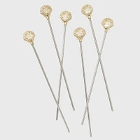 Joanna Buchanan Shell Swizzle Sticks (Set of 6) | West Elm