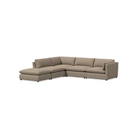 Hampton 5 Piece Chaise Sectional | Sofa With West Elm