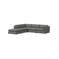 Hampton 5 Piece Chaise Sectional | Sofa With West Elm