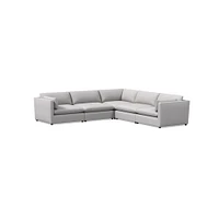 Hampton 5 Piece L-Shaped Sectional | Sofa With Chaise West Elm