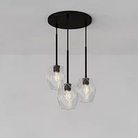 Sculptural 3-Light Faceted Chandelier | West Elm