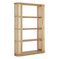 Curved Cane Bookcase (51.5") | West Elm