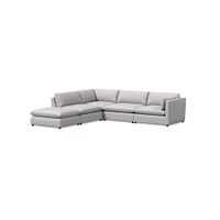 Hampton 5 Piece Chaise Sectional | Sofa With West Elm