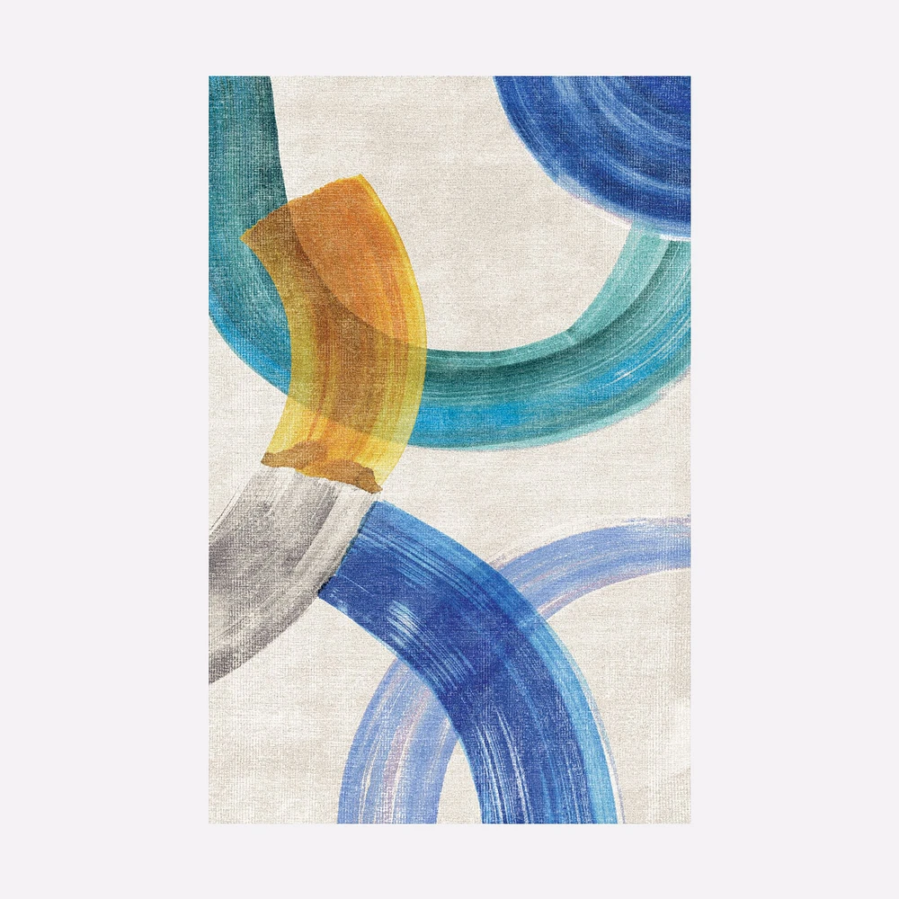 Sweeping Brushstrokes Rug | West Elm