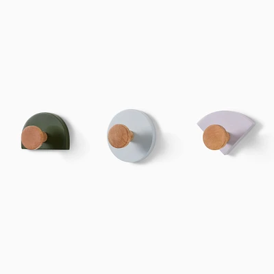 Geometric Wall Hooks (Set of 3) | West Elm