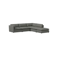 Hampton 5 Piece Chaise Sectional | Sofa With West Elm