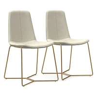 Slope Leather Dining Chair (Set of 2) | West Elm