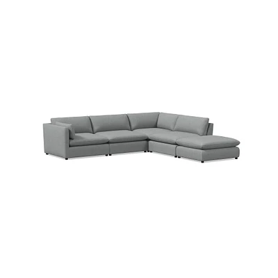 Hampton 5 Piece Chaise Sectional | Sofa With West Elm