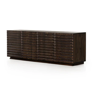 Ridged Doors Media Console (78") | West Elm