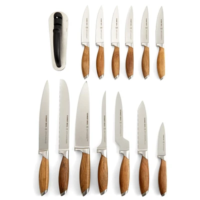 Schmidt Brothers Bonded Teak Cutlery (Set of 15) | West Elm