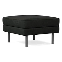 Axel Leather Ottoman | West Elm