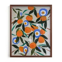 Orange Trees Framed Wall Art by Minted for West Elm |