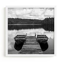 Row Boats Framed Wall Art by Minted for West Elm |