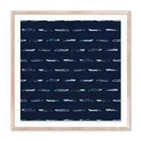 Indigo Blue Stripe Framed Wall Art | West Elm