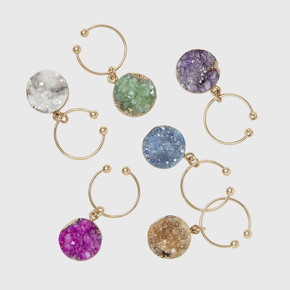 Joanna Buchanan Druzy Wine Charms | West Elm