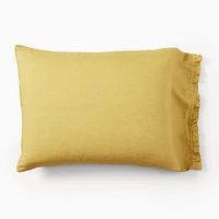 European Flax Linen Ruffle Sheet Set & Pillowcases | West Elm