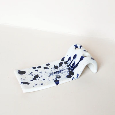 Keraclay Splattered Toothbrush & Soap Holder | West Elm