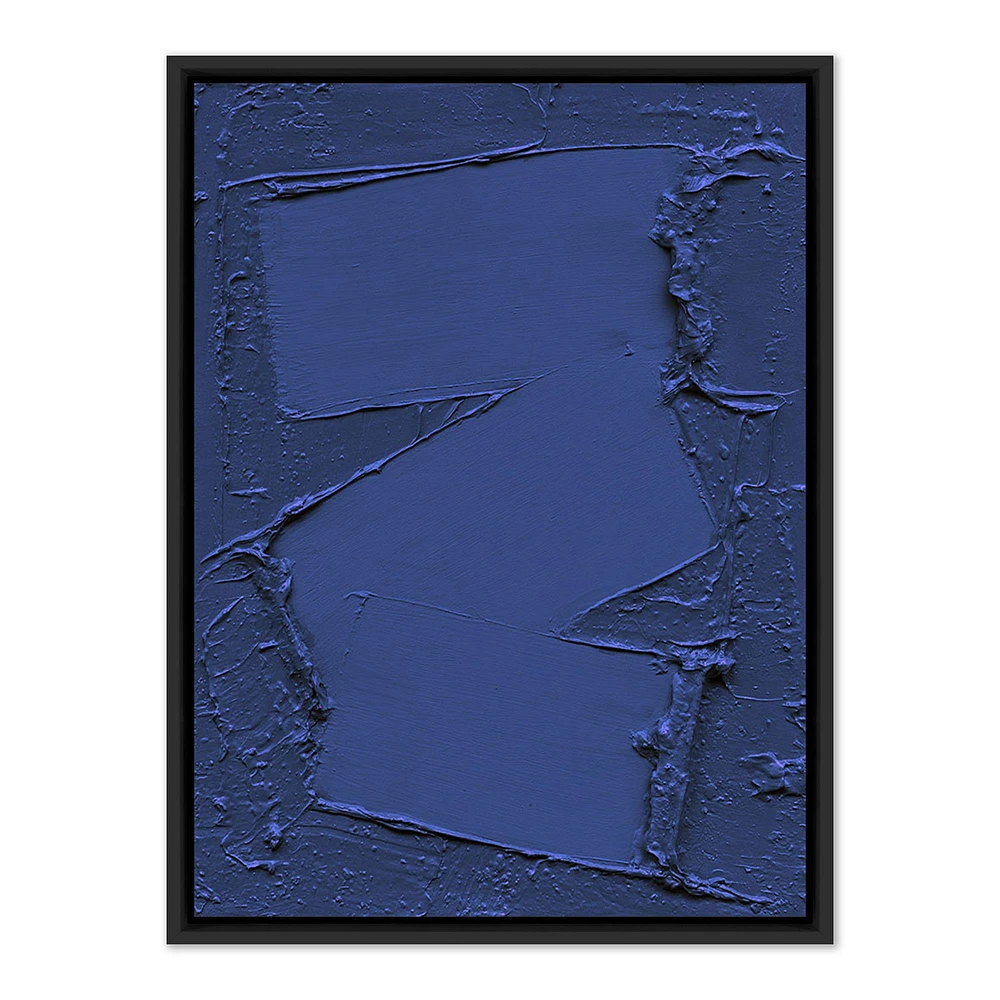 Free Form Deep Blue Framed Wall Art by The Holly Collective | West Elm