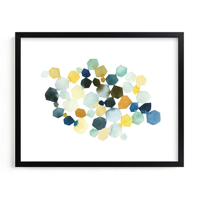 Hexagon Cluster II Framed Wall Art by Minted for West Elm |