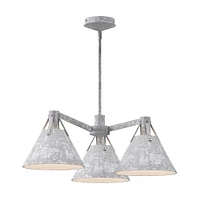 Archer 3-Light Chandelier (25") - Steel | West Elm