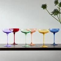 Estelle Colored Glass Champagne Coupe | West Elm