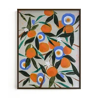 Orange Trees Framed Wall Art by Minted for West Elm |