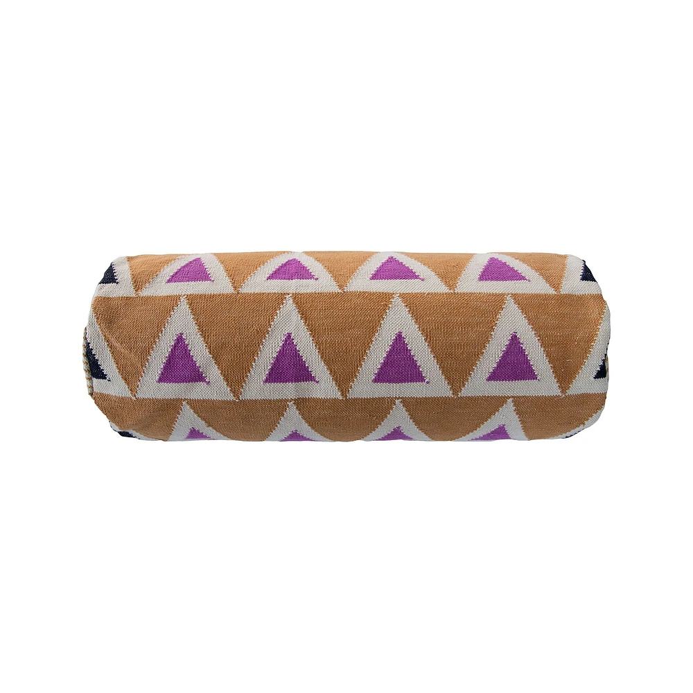 Leah Singh Maya Triangle Bolster Pillow Cover | West Elm