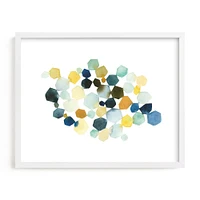 Hexagon Cluster II Framed Wall Art by Minted for West Elm |