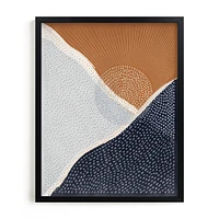 Sunset Over The Mountains Framed Wall Art by Minted for West Elm |