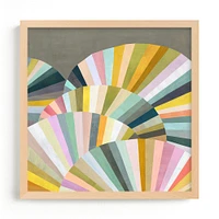 Fan Out Framed Wall Art by Minted for West Elm |