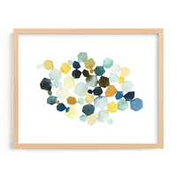 Hexagon Cluster II Framed Wall Art by Minted for West Elm |