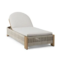 Porto Outdoor Chaise Lounge Replacement Cushions | West Elm