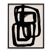 Abstract Ink Brush Framed Wall Art by Minted for West Elm |