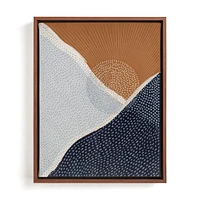 Sunset Over The Mountains Framed Wall Art by Minted for West Elm |