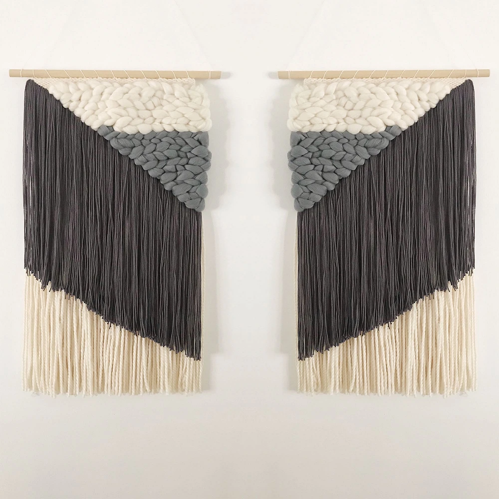 Sunwoven Mirrored Pair Wall Hangings | West Elm