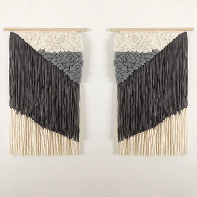 Sunwoven Mirrored Pair Wall Hangings | West Elm