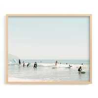 Surf School Framed Wall Art by Minted for West Elm |