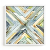 Angular Organic Framed Wall Art by Minted for West Elm |