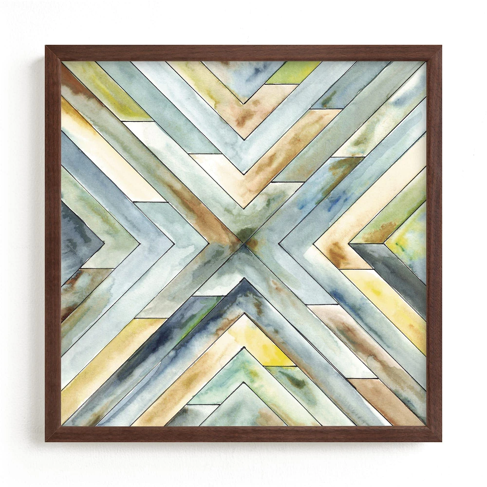 Angular Organic Framed Wall Art by Minted for West Elm |