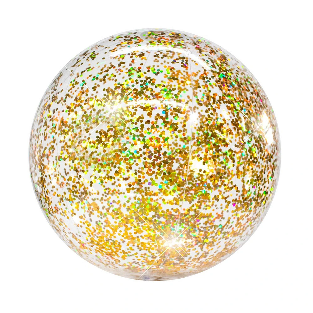 PoolCandy Inflatable Giant Glitter Beach Ball (20") | West Elm