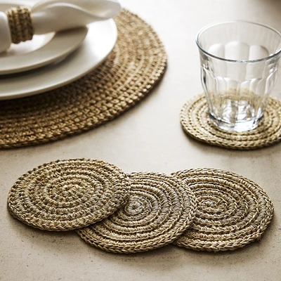 TALLO de OLIVO Fique Spiral Coasters (Set of 4) | West Elm