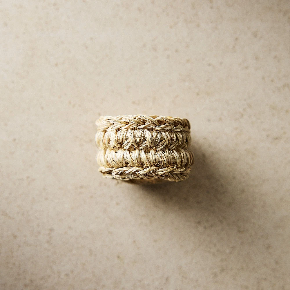 TALLO de OLIVO Fique Spiral Napkin Ring | West Elm