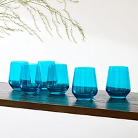 Estelle Colored Glass Stemless Wine (Set of 6) | West Elm