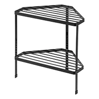 Yamazaki Two-Tier Corner Riser | West Elm