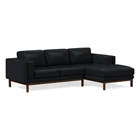 Dekalb 2 Piece Leather Sectional Sofa | With Chaise West Elm