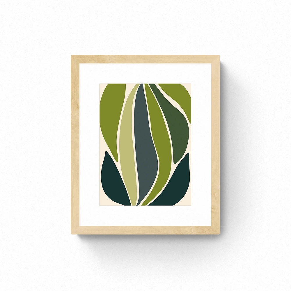 Green Growth Framed Wall Art by Alicia Bock | West Elm