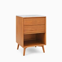 Mid-Century Open Storage Single Bathroom Vanity (24"–49") - Acorn | West Elm