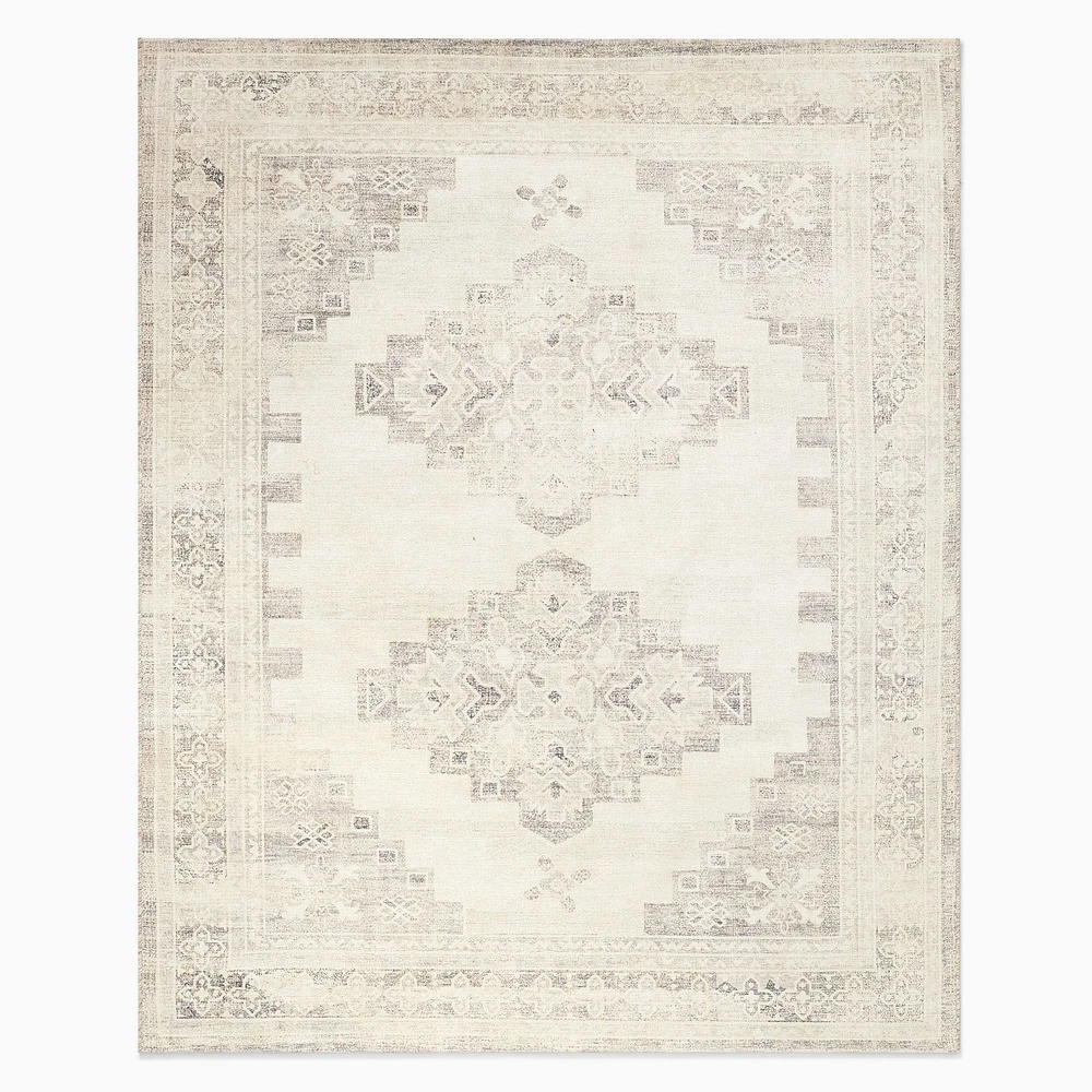 Stepped Medallion Easy Care Rug | West Elm